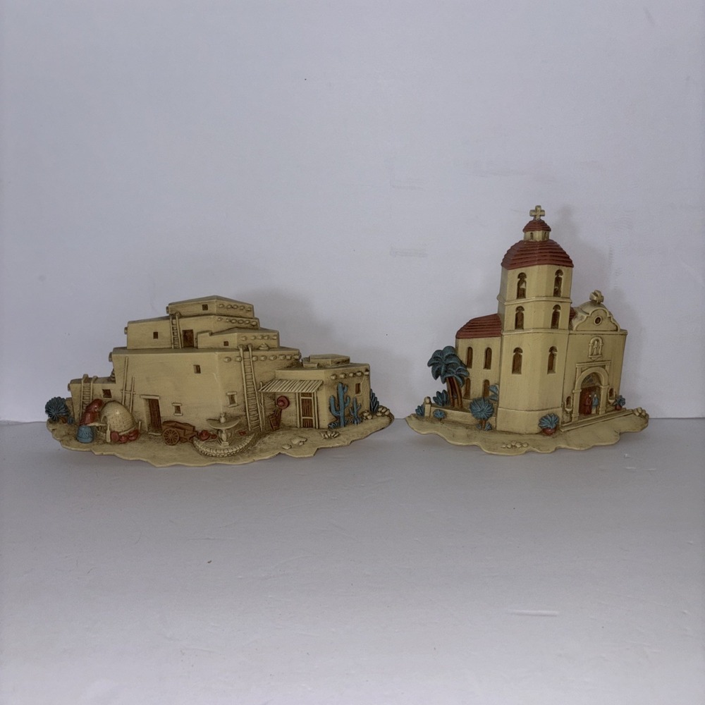 Vintage Burwood Products Southwest Design Wall Decoration 3291 Set Of 2 1993